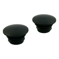 BLACK GAS CAP SET, DOMED - 96-99 H-D