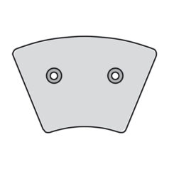 MCS, brake pads front. Organic - Fram: 74-77 FX, XL Sportster