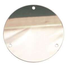 Derby cover, flat. Chrome - 70-98 Big Twin