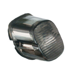 Laydown taillight lens. Light smoke - L03-24 diverse Softail, Dyna, FLT/Touring, XL Sportster. (Med mittmonterade bakljus)