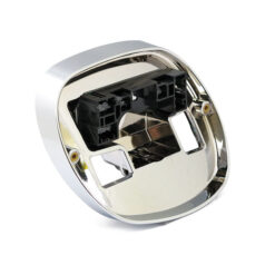 99-up taillight base. Chrome - 99-24 olika Softail, Dyna, FLT/Touring, XL Sportster. (Med mittmonterade bakljus)