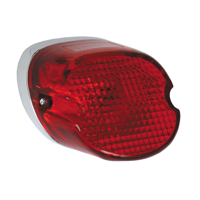 Laydown LED taillight. Red lens - 73-98 H-D