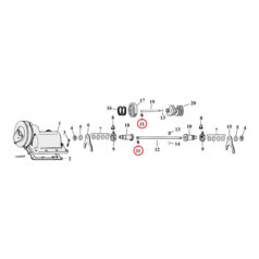 Lock screw, shifter cam shaft / shifter fork shaft - 37-E77 Big Twin foot shift : växelkamaxel (1). 
37-E77 Big Twin hand shift : växelkamaxel (1) + växelgaffelaxel (1).