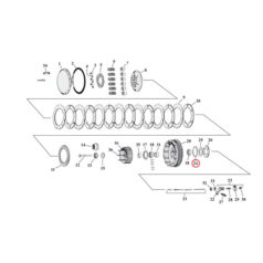 Washer, clutch shell - 54-70 K, XL Sportster  (2 behövs)