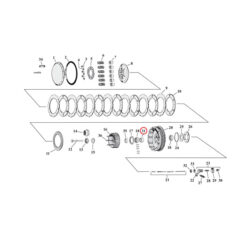Inner race, clutch hub bearing - 67-70 XLH; 1970 XLCH