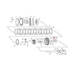 Washer clutch hub bearing .0925" - 52-70 K, XL Sportster