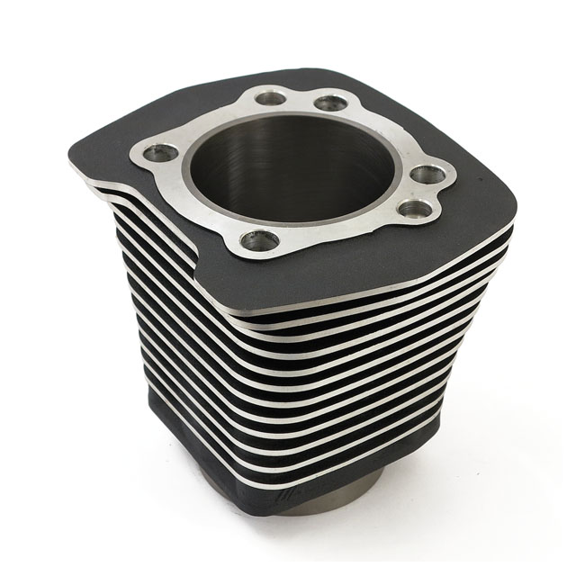 Replacement cylinder 80" Evo, front/rear. Black - 84-99 80" (1340cc) Evo Big Twin