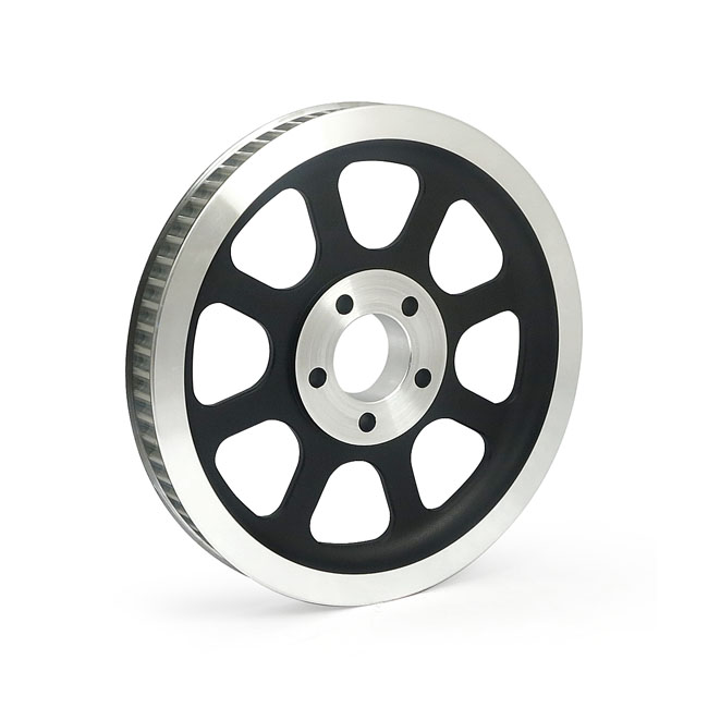 Reproduction OEM style wheel pulley 70t, 1-1/8" belt. Black - 00-06 Softail (exkl. FXSTD)
