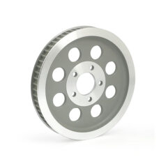 Reproduction OEM style wheel pulley 61t, 1-1/8" belt. Silver - 00-03 XL Sportster