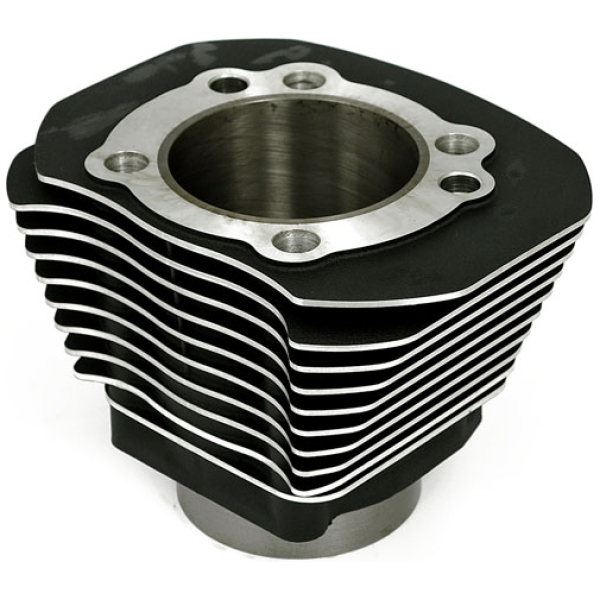 Replacement cylinder 1200 Sportster, front/rear. Black - 00-22 XL1200