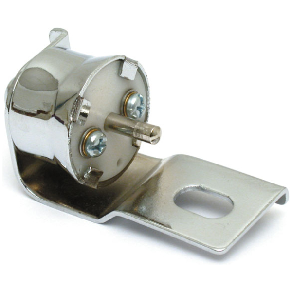 Mechanical brake light switch, rear. Chrome - 52-66 K, KH, XL Sportster