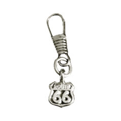 Route 66 zipper pull