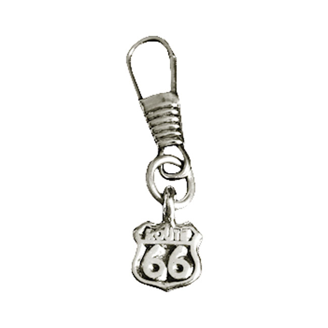 Route 66 zipper pull