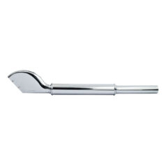 OEM style Fishtail universal muffler 34-1/2" long chrome - 1 3/4" diameter samlingsrör.