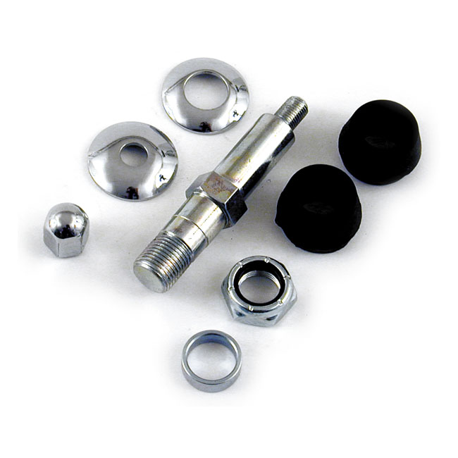 Lower shock stud kit zinc - 58-66 FL