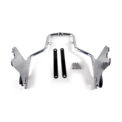 Detachable sissy bar side plates. Chrome - 09-24 FLT/Touring