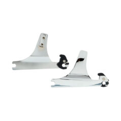 Detachable sissy bar side plate. Chrome - 84-99 Softail (exkl. FLSTS)