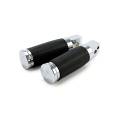 Caliber passenger footpegs, chrome - Passagerare: 18-24 Softail med fotpinnar