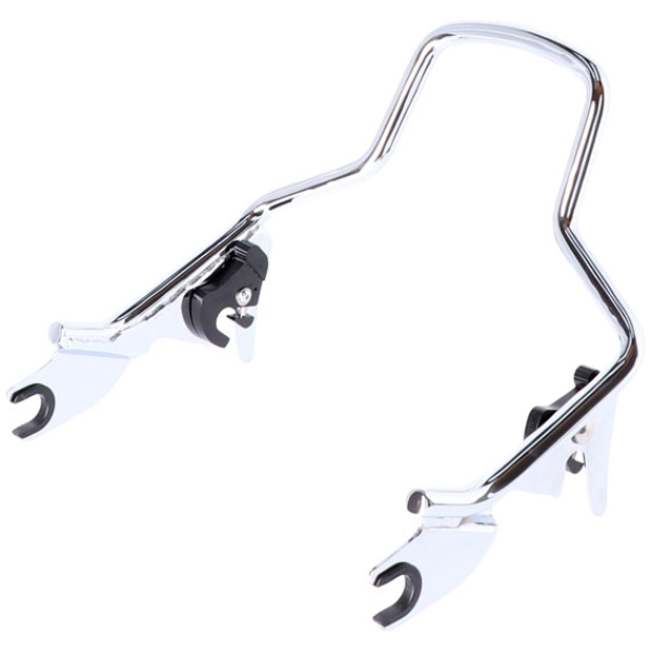 Sissy bar kit 9.5" 1-piece upright. Chrome - 09-24 FLT/Touring