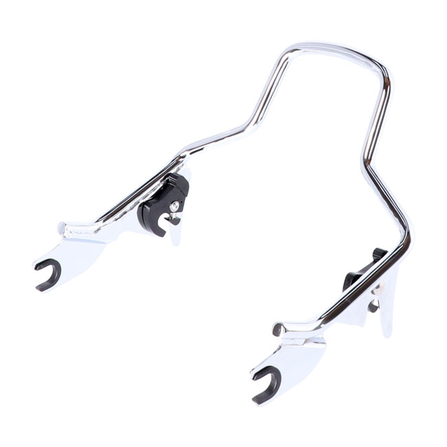 Sissy bar kit 9.5" 1-piece upright. Chrome - 09-24 FLT/Touring