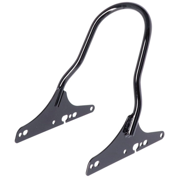 Sissy bar kit 10.50" upright black - 16-20 XL Sportster1200CX Roadster med 2-up stol; 07-22 XL Sportster med solostol