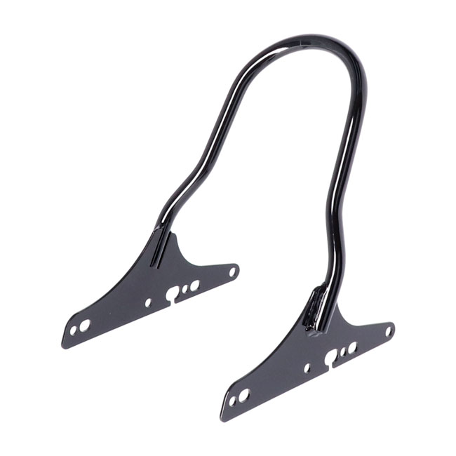 Sissy bar kit 10.50" upright black - 16-20 XL Sportster1200CX Roadster med 2-up stol; 07-22 XL Sportster med solostol