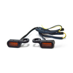 Fastline, below bar LED turn signal set. Black - Hydraulisk koppling: 09-16 FLT/Touring; 16-17 FLSS; 09-17 V-Rod