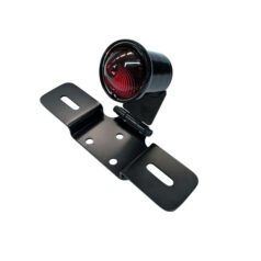 Old School LED taillight, Type 6. Black. Red lens - Universal