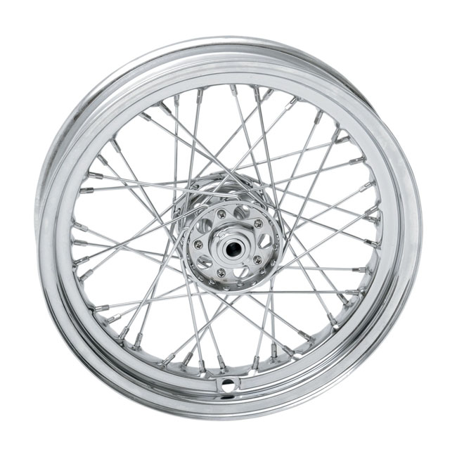3.00 x 16 wheel 40 spokes chrome - 36-66 FL