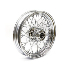 3.00 x 16 front wheel 40 spokes chrome - 08-17 FLT/Touring; FLHT, FLHR, FLTR, FLHX (ingen ABS)