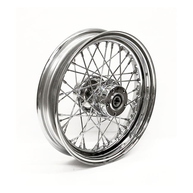 2.15 x 21 framhjul 40 ekrar krom - 08-20 XL Sportster ABS (ej. 11-20 XL883L, 883R, 1200X/T) (ABS)