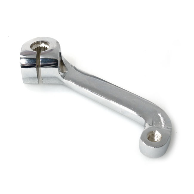 Shifter arm, on transmission. Chrome - 18-24 Softtail; 17-24 FLT/Touring; 17-24 Trikes