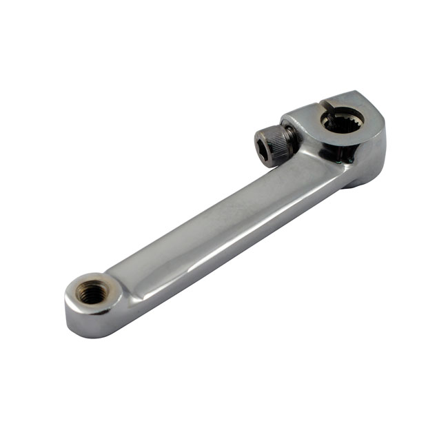 Lever, shifter rod. On transmission. Chrome - 86-99 Softail (exkl. 97-99 FLSTS); 85-94 FXR; 91-00 Dyna; 85-00 FLT/Touring