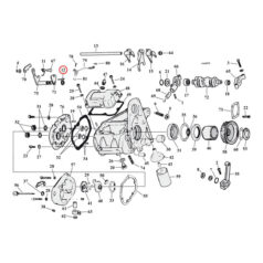 Spring, shifter shaft - 80-00 5-växlad Big Twin (exkl. 2000 Softail)