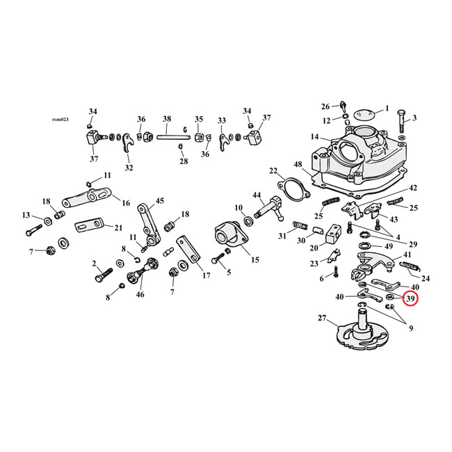 Spacer, shifter pawl - L79-86 4-växlad Big Twin; 72-90 XL Sportster