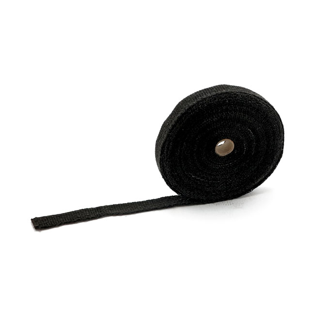 Exhaust insulating wrap. 1" wide black - Universal