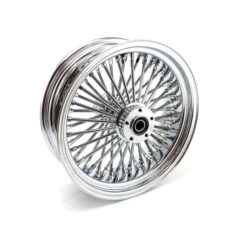 MCS radial 48 fat spoke rear wheel 5.50 x 16 chrome - 06-07 Dyna; 02-07 FLT/Touring