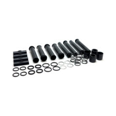 Complete M8 pushrod cover kit. Black - 18-24 Softtail; 17-24 FLT/Touring, 17-24 Trikes