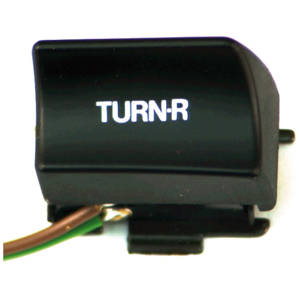 Right turn, handlebar switch. Black - 82-95 H-D