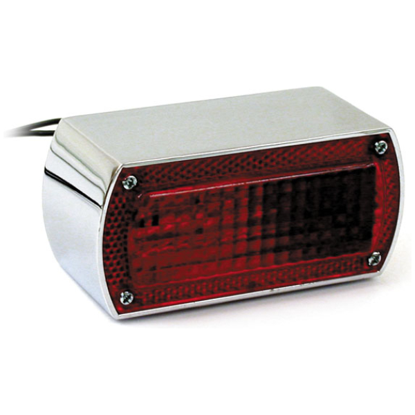 Knight taillight. Chrome - Universal