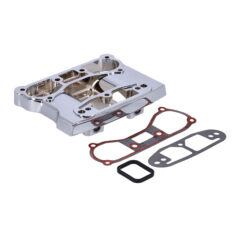 Rocker cover, lower. Chrome - 92-99 Evo Big Twin