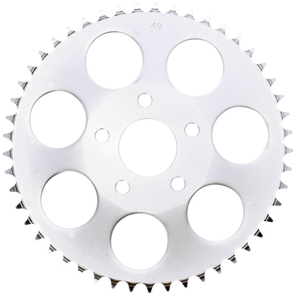 Rear sprocket, zinc. 49t - 73-85 4-växlad Big Twin; 79-81 XL Sportster