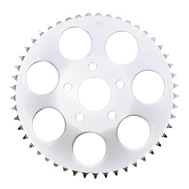 Rear sprocket, zinc. 49t - 73-85 4-växlad Big Twin; 79-81 XL Sportster