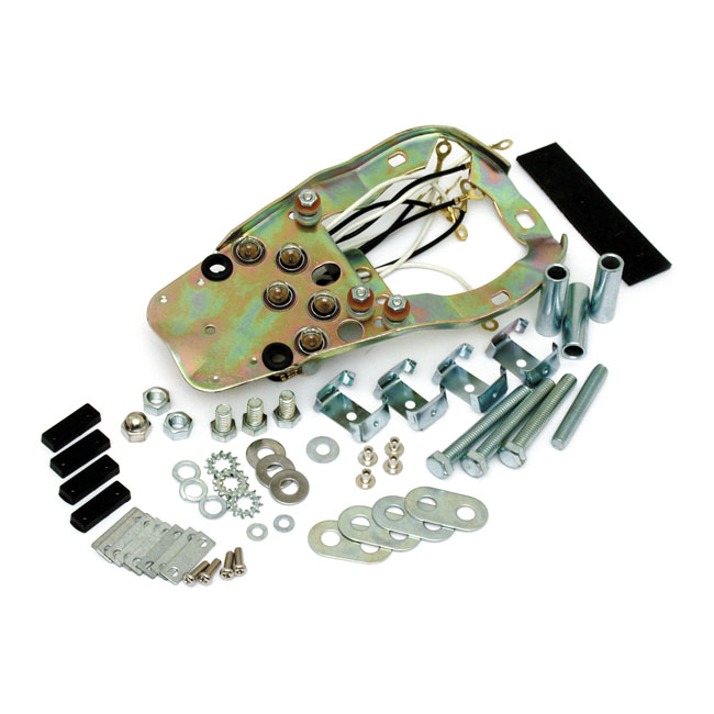 Base plate mount kit, 68-90 style dash - 68-84 FL; 71-72 FX; 84-90 Softtail; 80-86 FXWG