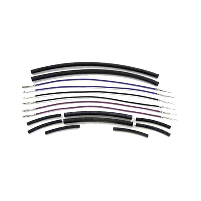 Turn signal wiring extension kit. +8" - 96-10 Softail; 96-11 Dyna; 96-13 FLT/Touring; 96-13 XL Sportster