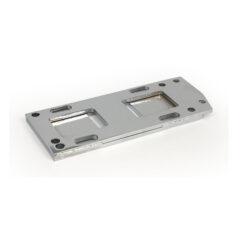 4-speed transmission mount plate. Chrome - 36-86 4-växlad Big Twin