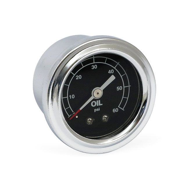 Oil pressure gauge, liquid filled. 0-60 PSI