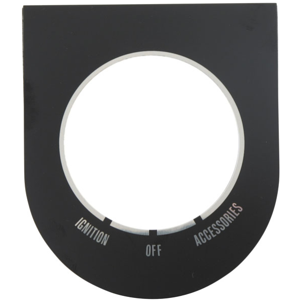 Ignition switch decal - 01-15 Softail; 16-17 FLSTF/B/BS; 02-03 FXD/L/WG/X/XT
