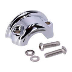 H/b master cylinder & clutch clamp. Chrome - 08-13 FLT/Touring