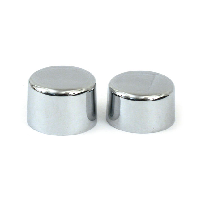 Front axle nut cap kit - 72-96 FL, FLT/Touring; FXWG, Softail; 88-94 FXR; 88-91 XL Sportster